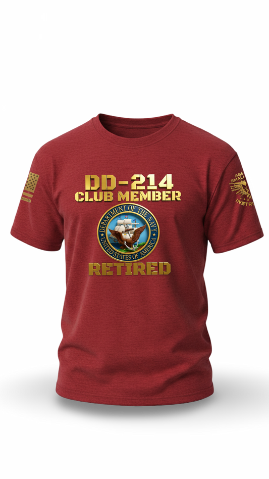 DD-214 CLUB MEMBER NAVY RETIRED